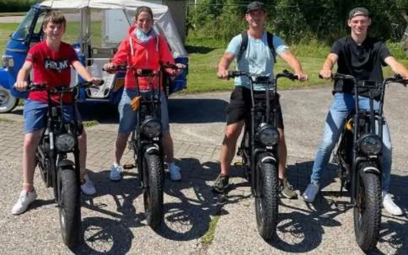 Fatbiken op Texel tijdens een bedrijfsuitje