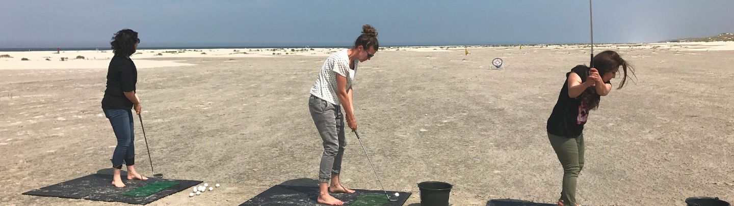 Beachgolf op Texel