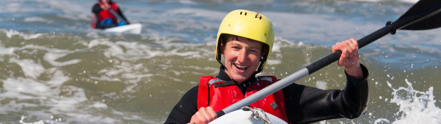 Brandingkajakken op Texel
